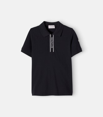 Logo cotton polo shirt | Moncler Enfant
