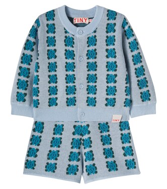 Baby floral cotton cardigan | Tinycottons