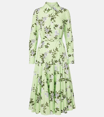 Marione floral belted cotton shirt dress | Emilia Wickstead