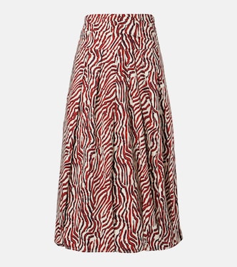 White Label Nessa printed cotton-blend maxi skirt | Proenza Schouler