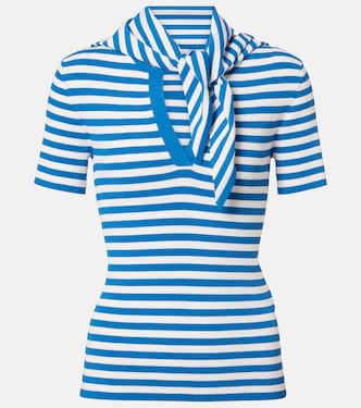 Striped scarf-detail knitted top | Max Mara