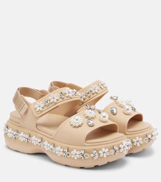 x Crocs embellished platform sandals | Simone Rocha