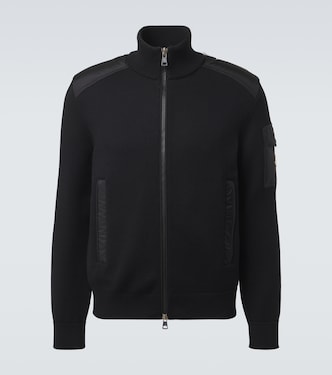 Pullover mit Reißverschluss aus Schurwolle | Moncler