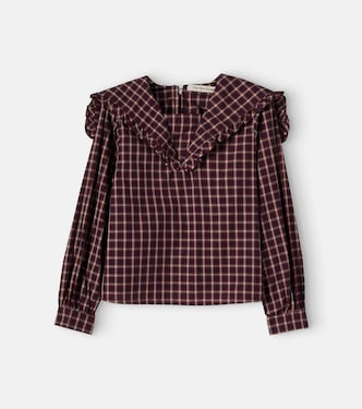 Orbit checked cotton blouse | The New Society