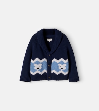 Baby Cardigan Kwinten aus Wolle | Donsje