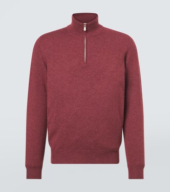 Cashmere half-zip sweater | Brunello Cucinelli
