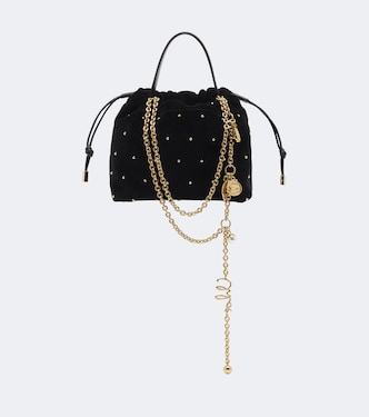 Chloé Icons Mini studded velvet shoulder bag | Chloé
