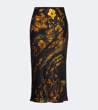 Gonna sottoveste in raso di seta | Dries Van Noten