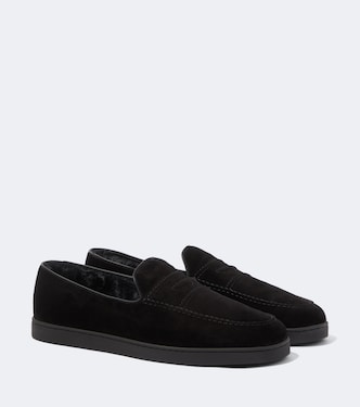 Peebles shearling-lined suede loafers | Church's