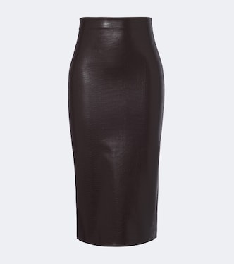 Jupe crayon embossée façon croco | Wolford