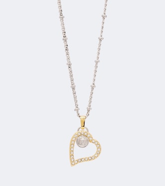 Medusa embellished pendant necklace | Versace