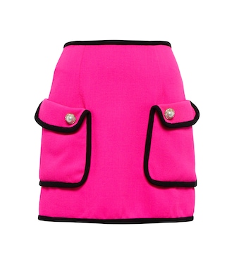 High-Rise-Minirock aus Wolle | Rodarte