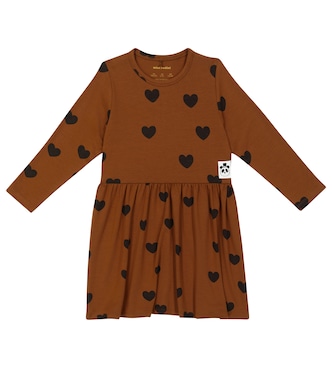 Hearts lyocell-blend dress | Mini Rodini