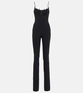 Mesh-panel jumpsuit | David Koma