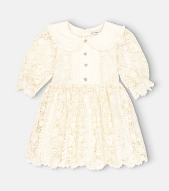 Embellished guipure lace dress | Self-Portrait Kids