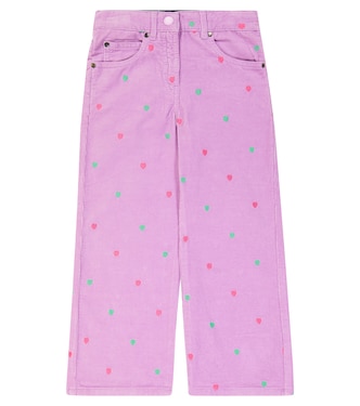 Bestickte Hose aus Cord | Stella McCartney Kids