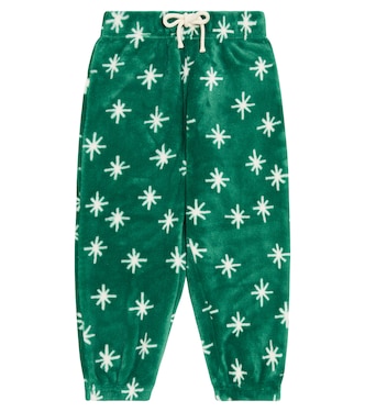 Snow Polar printed fleece sweatpants | Tinycottons