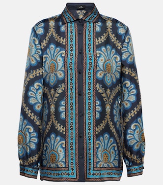 Printed silk twill shirt | Etro