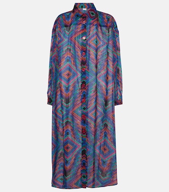 Dj printed cotton voile shirt dress | Eres