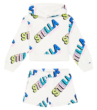 Printed cotton sweatshirt and shorts | Stella McCartney Kids