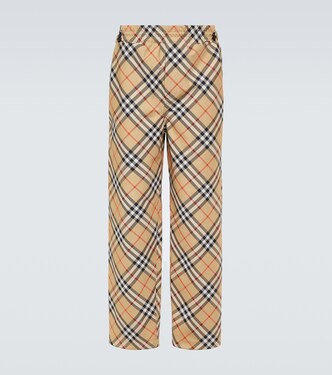 Checked track pants | Burberry