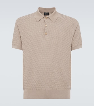 Cotton,  silk and cashmere polo shirt | Brioni