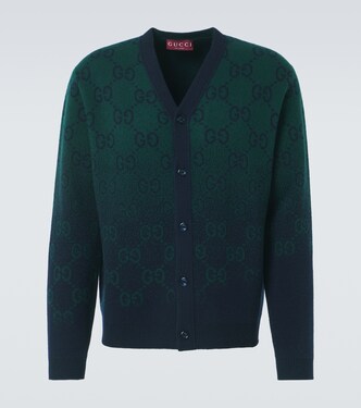 Cardigan GG aus Woll-Jacquard | Gucci