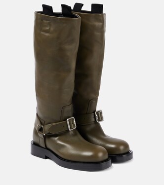 Leather knee-high boots | Burberry