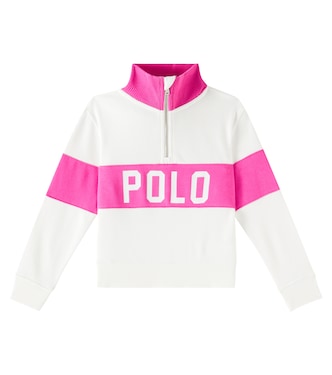 Logo cotton-blend terry polo sweater | Polo Ralph Lauren Kids