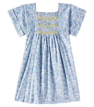 Paysanne floral smocked cotton dress | Bonpoint