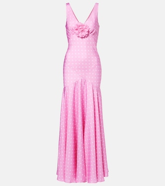 Robe longue en sergé de soie | Rodarte