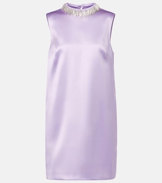 Laverne embellished satin minidress | Alémais