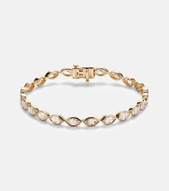 18kt gold tennis bracelet with diamonds | Shay Jewelry