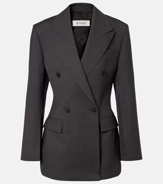 Blazer cruzado Hourglass de lana | Róhe