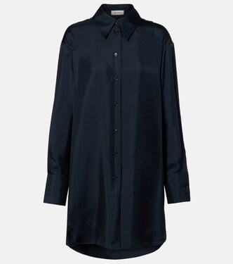 Oversized silk satin shirt | Róhe