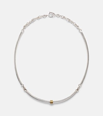 Collier Helio Tria en argent sterling et or 18 ct | Spinelli Kilcollin