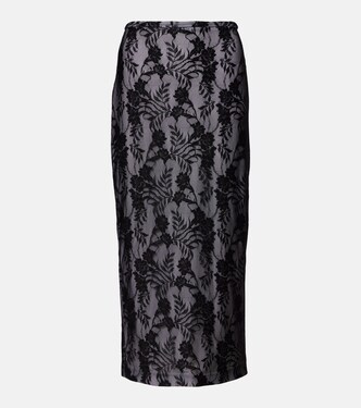 Lace midi skirt | Norma Kamali