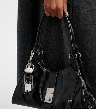Leather bag charm in multicoloured - Prada | Mytheresa