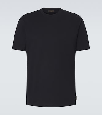 Cotton and silk jersey T-shirt | Slowear
