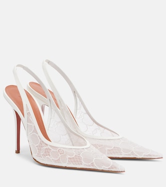 Anok lace slingback pumps | Amina Muaddi