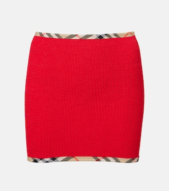 x Hunza G pareo Devyn con Burberry Check | Burberry