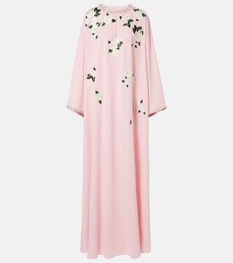 Embroidered floral kaftan | Carolina Herrera