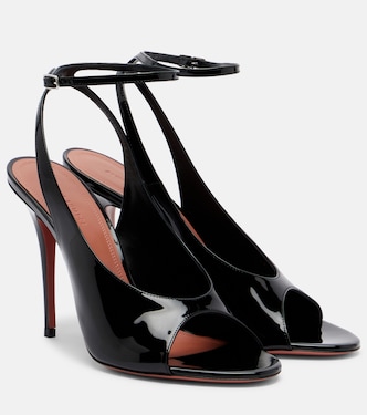 Anok patent leather slingback sandals | Amina Muaddi
