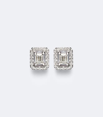 Joy 18kt white gold earrings with diamonds | Messika