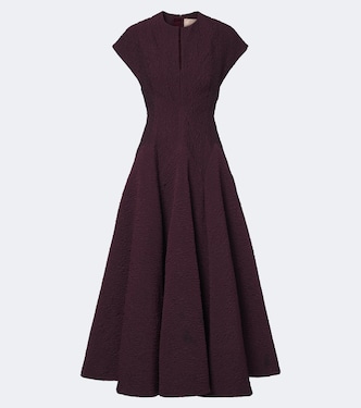 Rova cloqué midi dress | Roksanda