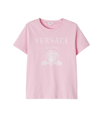 Medusa printed cotton jersey T-shirt  | Versace Kids