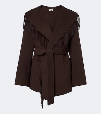 Veste en laine mélangée à franges | Simkhai