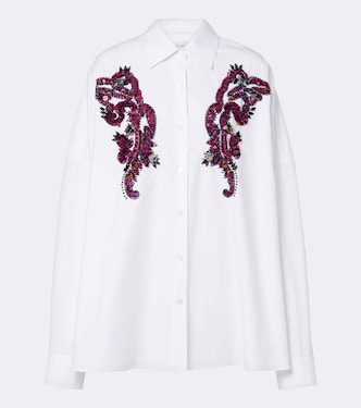 Embellished cotton shirt | Dries Van Noten