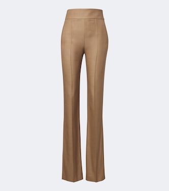 Silk and wool straight pants | Valentino