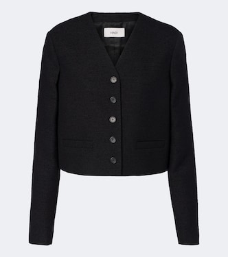 Wool-blend bouclé jacket | Fendi